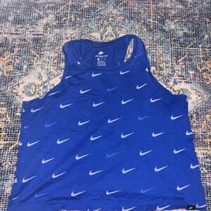 Nike Blue Tee with White Swoosh Accents